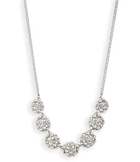 Givenchy Rhinestone Pave Cluster Frontal Collar Necklace