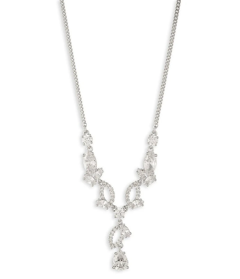Givenchy Rhinestone Short Pendant Necklace