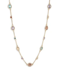Givenchy Rhinestone Station Collar Necklace