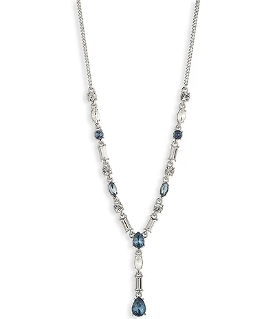 Givenchy Rhinestone Y Necklace