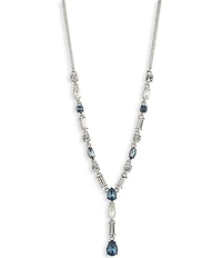 Givenchy Rhinestone Y Necklace