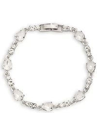 Givenchy Silver Tone Crystal Flex Line Bracelet