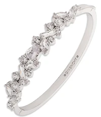 Givenchy Silver Tone CZ Bangle Bracelet