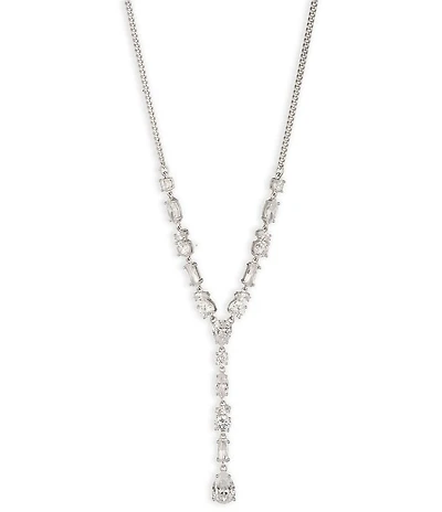 Givenchy Silver CZ Y Necklace