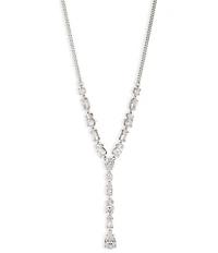 Givenchy Silver CZ Y Necklace