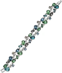 Givenchy Silver Tone Drama Flex Line Bracelet