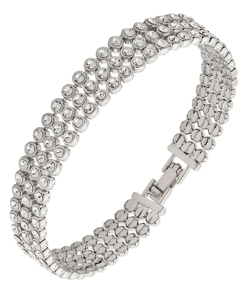 Givenchy Silver Tone Flex Line Bracelet