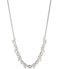 Givenchy Silver Tone Frontal Collar Necklace