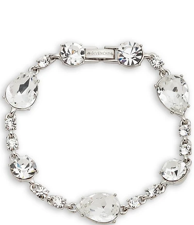 Givenchy Silver Tone Pear Flex Line Bracelet
