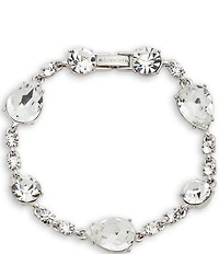 Givenchy Silver Tone Pear Flex Line Bracelet