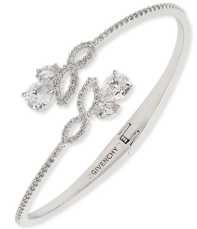 Givenchy Viney Rhinestone Bypass Cuff Bracelet