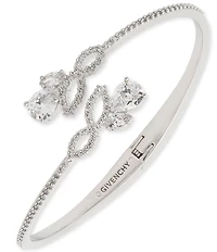 Givenchy Viney Rhinestone Bypass Cuff Bracelet