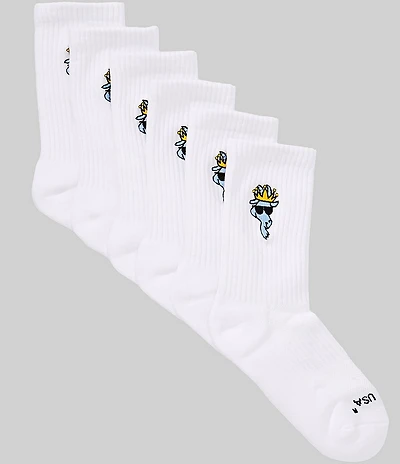 GOAT USA Big Boys 6-Pack OG Goat Crew Socks