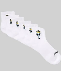 GOAT USA Big Boys 6-Pack OG Quarter Socks