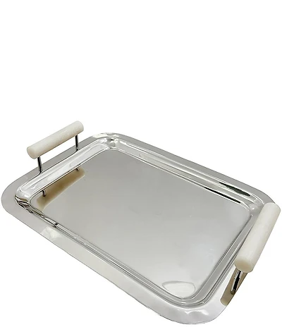 Godinger Azure Collection Rectangular Bar Tray, 18#double;