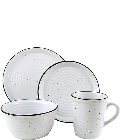 Godinger Bistro II Dinnerware 16-Piece, Service for 4