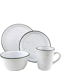 Godinger Bistro II Dinnerware 16-Piece, Service for 4