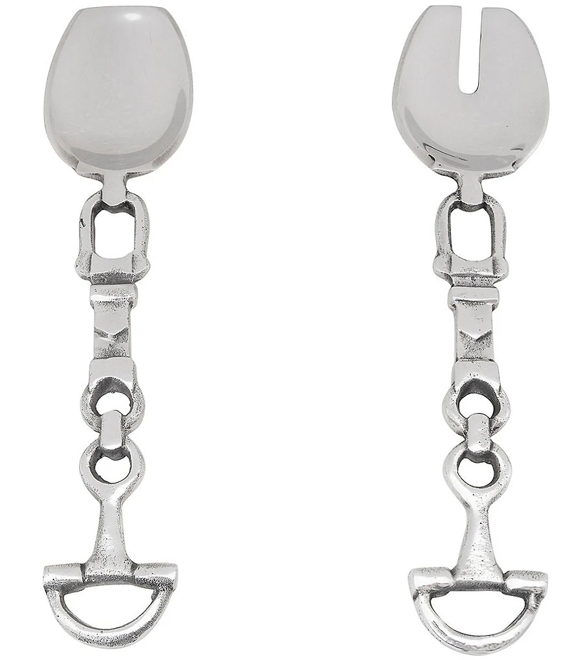 Godinger Cattleman's Ranch Bit Salad Servers, 2-Piece