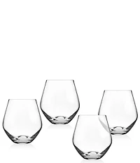 Godinger Meridian Stemless Wine Glass, Set of 4