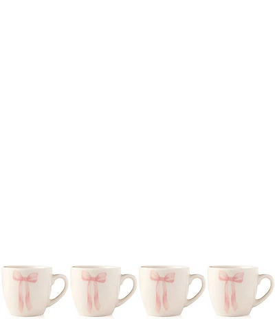 Godinger Painterly Bow Espresso Mug, Set of 4