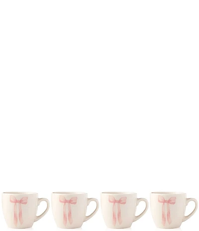 Godinger Painterly Bow Espresso Mug, Set of 4