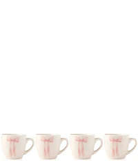 Godinger Painterly Bow Espresso Mug, Set of 4