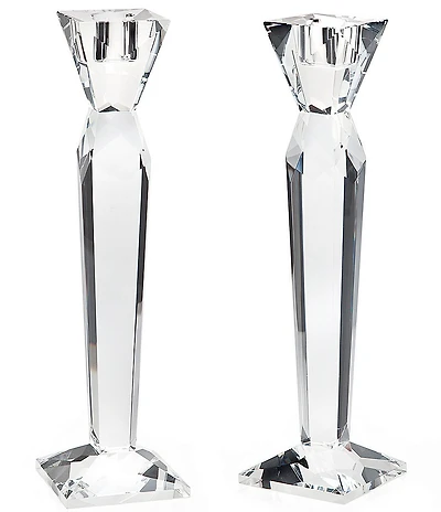Godinger Prism Crystal Candlestick Pair, 10#double;
