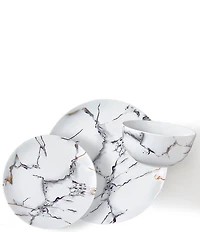 Godinger Rayo Marble Dinnerware Set, Service for 6