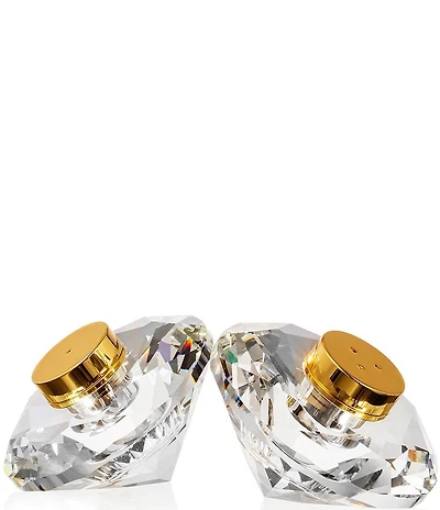 Godinger Rio Gold Crystal Salt & Pepper Shaker Set