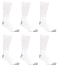 Gold Label Roundtree & Yorke Big & Tall Crew Athletic Socks 6-Pack Full