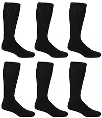 Gold Label Roundtree & Yorke Big & Tall Cushion 6-Pack Crew Athletic Socks