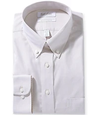 Gold Label Roundtree & Yorke Big & Tall Full Fit Non-Iron Button-Down Collar Houndstooth Dress Shirt