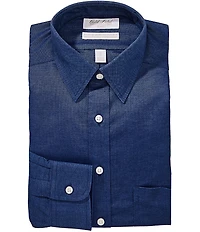 Gold Label Roundtree & Yorke Big & Tall Garrett Slim Fit Non-Iron Point Collar Oxford Dress Shirt