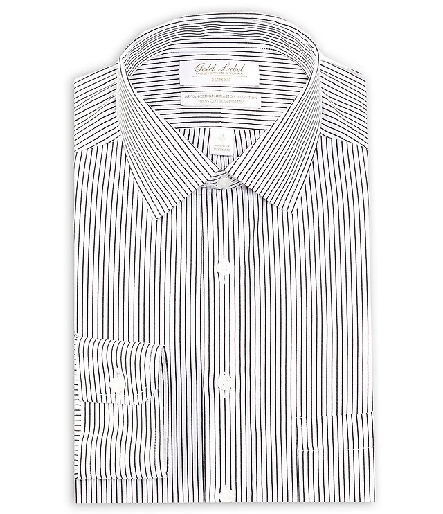 gold label dress shirts Ilmio Fine Twill Gold Label Mens Shirt Left Over Right Slim Fit main image 1