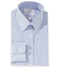 Gold Label Roundtree & Yorke Classic Fit Non-Iron Point Collar Striped Dress Shirt