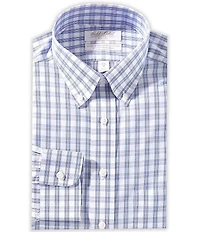 Gold Label Roundtree & Yorke Denton Full Fit Non-Iron Button-Down Collar Checked Dress Shirt