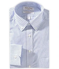 Gold Label Roundtree & Yorke Denton Slim Fit Non-Iron Button Down Collar Printed Dress Shirt