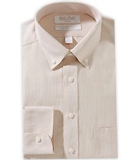 Gold Label Roundtree & Yorke Denton Slim Fit Non-Iron Button Down Collar Textured Dress Shirt