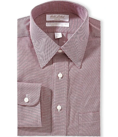 Gold Label Roundtree & Yorke Garret Full Fit Non Iron Point Collar Dobby Dress Shirt