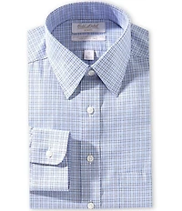 Gold Label Roundtree & Yorke Garrett Slim Fit Non-Iron Point Collar Checked Dress Shirt