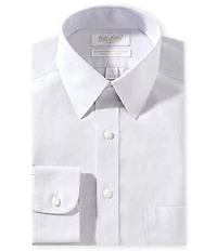 Gold Label Roundtree & Yorke Slim Fit Non-Iron Point Collar Solid Poplin Dress Shirt