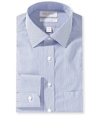 Gold Label Roundtree & Yorke Slim Fit Non-Iron Spread Collar Striped Dress Shirt