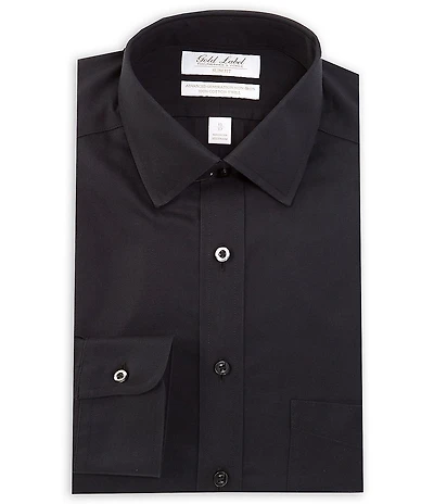 Gold Label Roundtree & Yorke Big & Tall Non-Iron Solid Spread Collar Dress Shirt