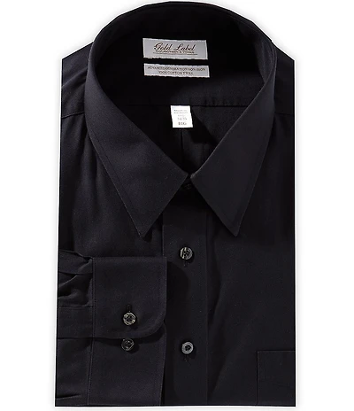 Gold Label Roundtree & Yorke Big & Tall Non-Iron Solid Point Collar Dress Shirt