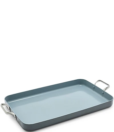 GreenPan Valencia Pro Ceramic Nonstick 18 x 11 Double Burner Griddle