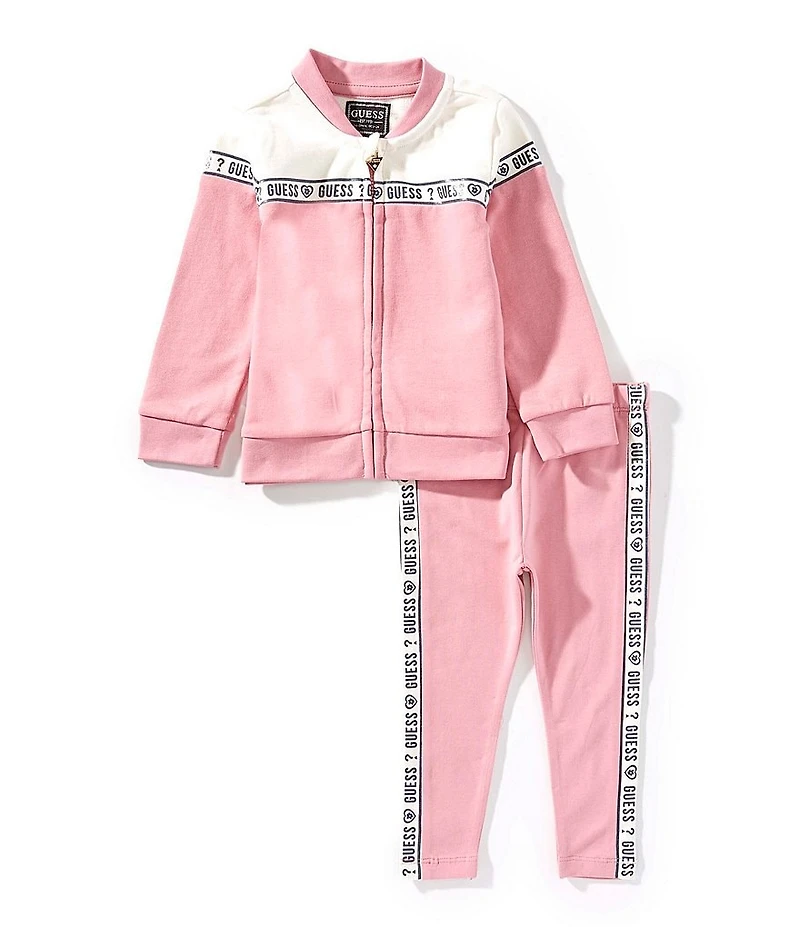 Guess Baby Girls Long Sleeve Active Jacket & Leggings Set