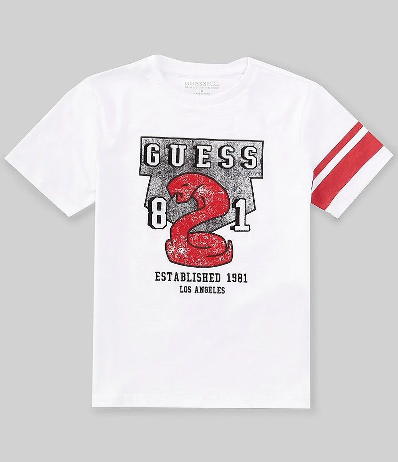 Guess Big Boys Short Sleeve Slub Jersey T-Shirt