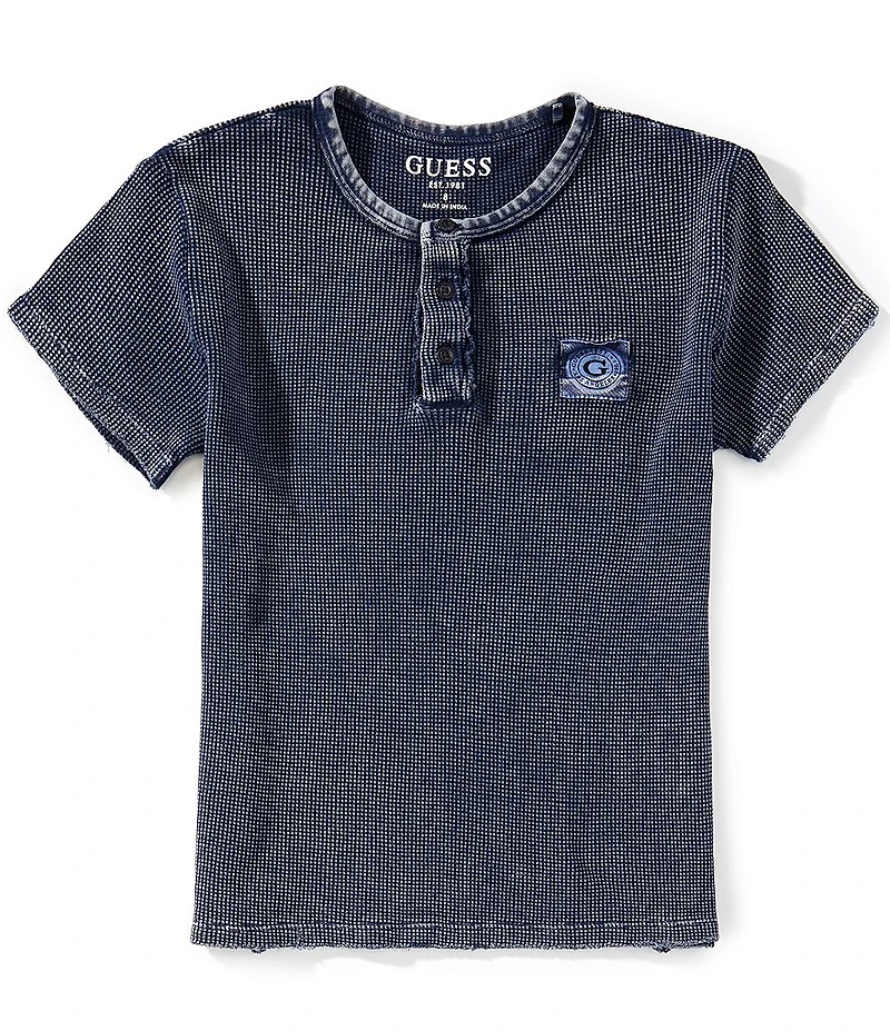 Guess Big Boys Short Sleeve Waffle Knit Top