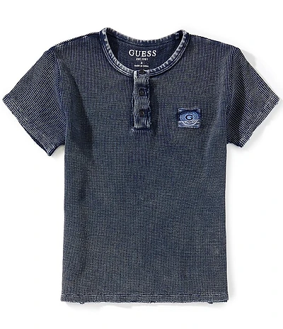 Guess Big Boys Short Sleeve Waffle Knit Top