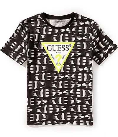 Guess Big Boys Short-Sleeve Triangle Graphic T-Shirt